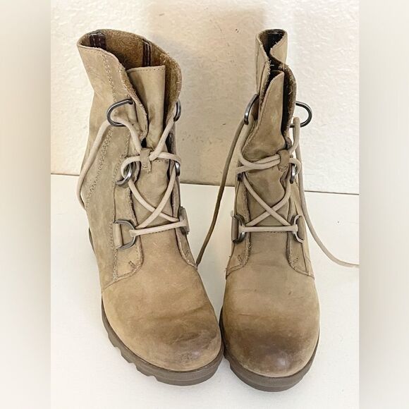 Sorel Joan of Arc wedge bootie combat boots 7.5 - Picture 14 of 16